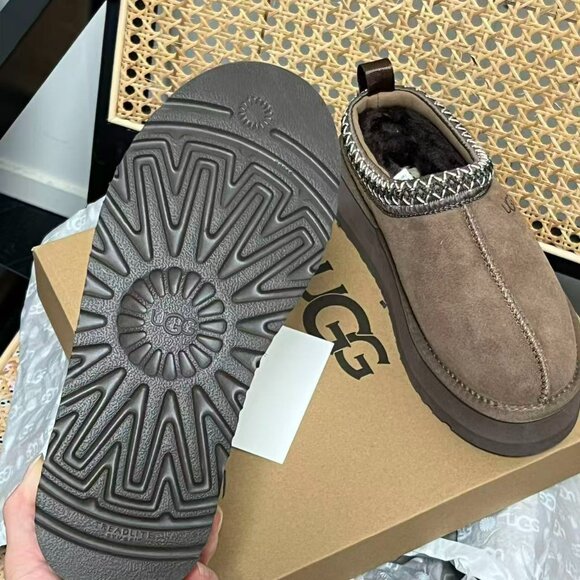 UGG Tazz Platform Shearling Lined Slipper Hickory - Picture 6 of 6